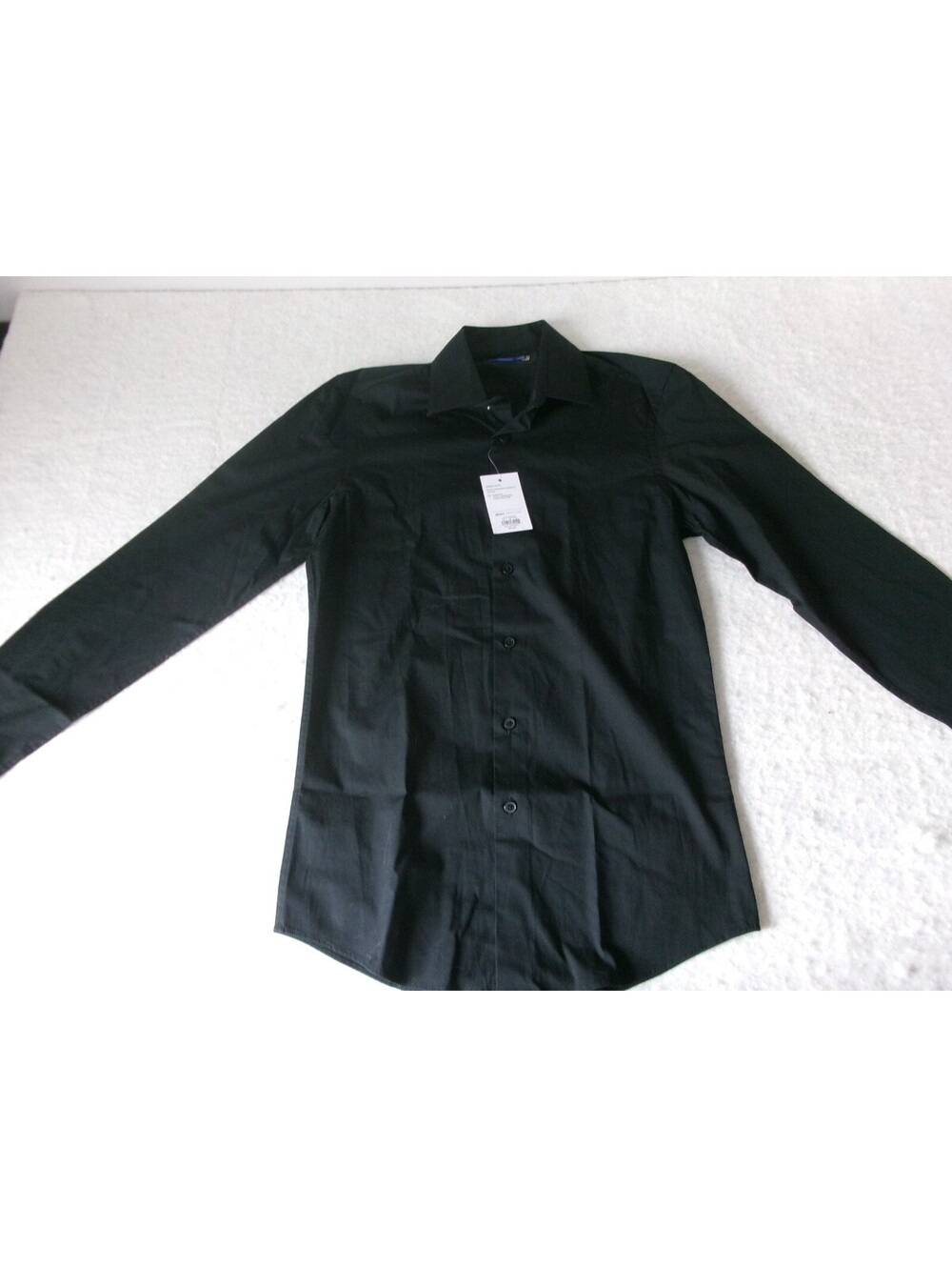 NWT Apt.9 XS Slim Fit Black Long Sleeved Polo